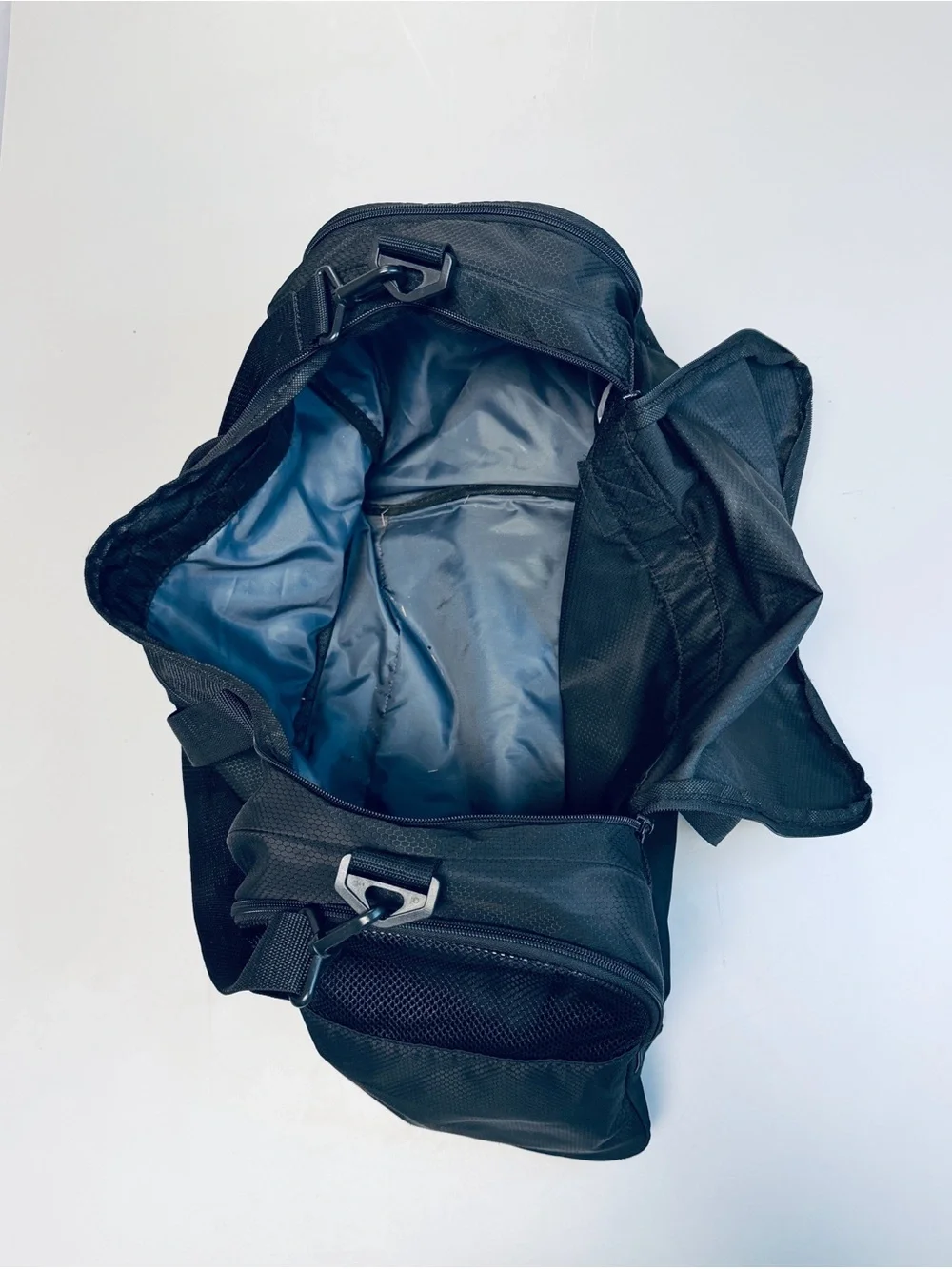 adidas Black Duffel Bag with Gold Logo